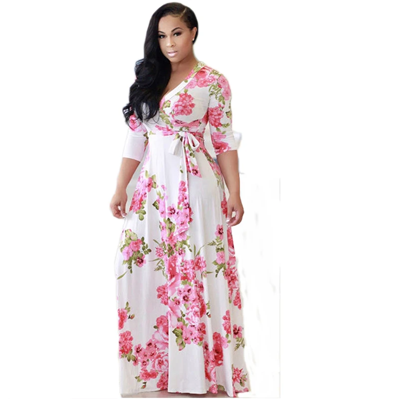 Autumn fashion Women Floral Boho Long Dress three quarter sleeve v-neck bandage slim holiday casual sexy chiffon long sundress
Autumn fashion Women Floral Boho Long Dress three quarter sleeve v-neck bandage slim holiday casual sexy chiffon long sundress
