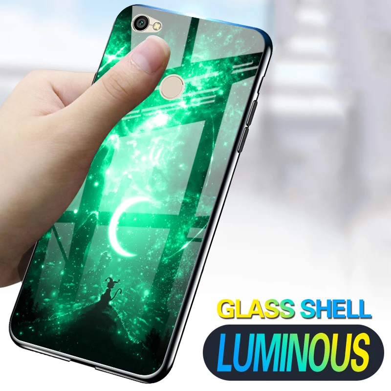 Starry night Shine luxury Case For Xiaomi Redmi Note 5A Prime Tempered glass Luminous silicone cover For Xiaomi Redmi Y1
Starry night Shine luxury Case For Xiaomi Redmi Note 5A Prime Tempered glass Luminous silicone cover For Xiaomi Redmi Y1