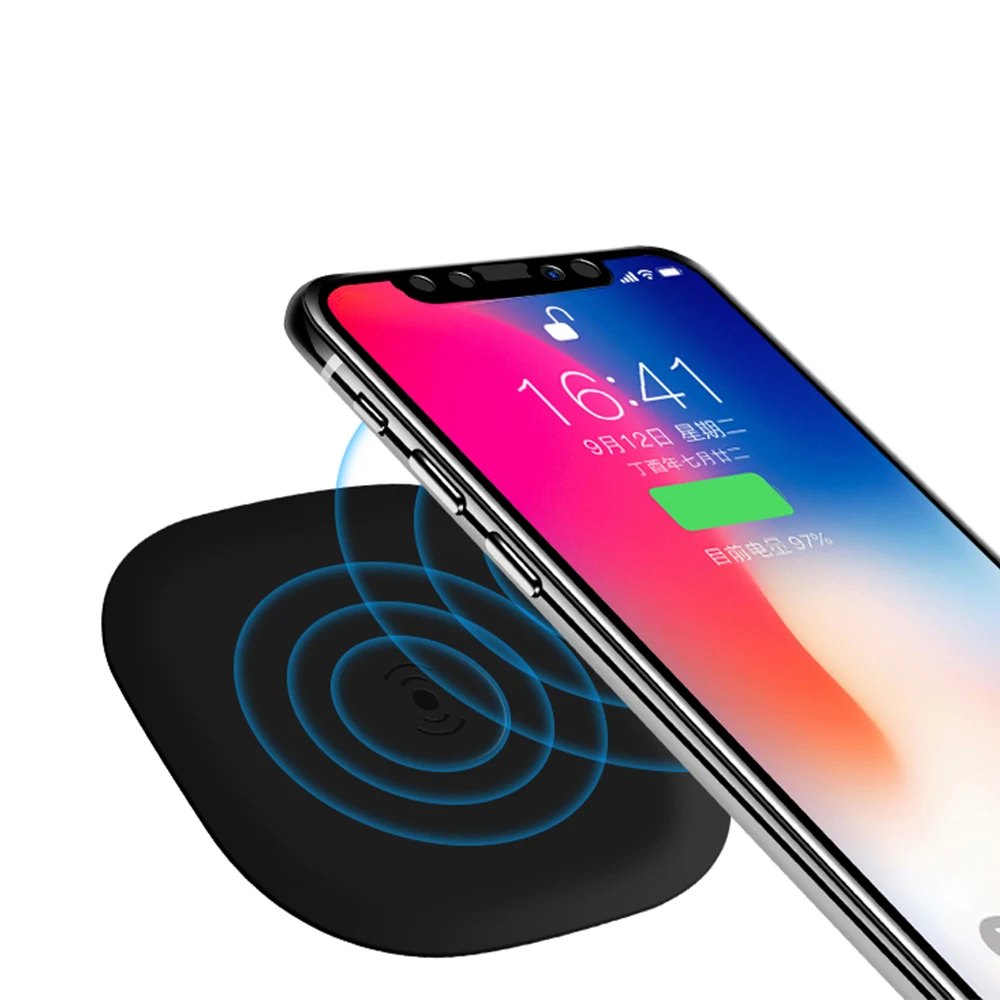 

Qi Wireless Fast Charger For iPhone Xs Max XR X 8 8 Plus 10W Fast Wirless Wireless Charging Pad For Samsung Galaxy S6 S7 S8 S9