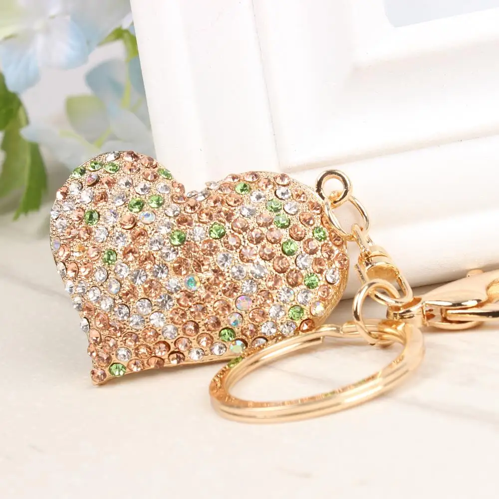 Sweet Love Heart Fashion Crystal Rhinestone Charm Pendant Purse Bag Car Key Ring Chain Wedding Party Jewelry Gift
Sweet Love Heart Fashion Crystal Rhinestone Charm Pendant Purse Bag Car Key Ring Chain Wedding Party Jewelry Gift