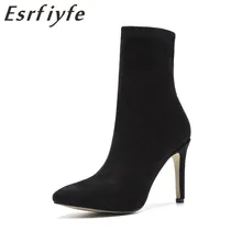 ESRFIYFE 2018 New Spring Autumn Women's Boots Pointed Toe Suede Ankle Boots Thin High Heels Shoes Woman Female Socks Boots
ESRFIYFE 2018 New Spring Autumn Women's Boots Pointed Toe Suede Ankle Boots Thin High Heels Shoes Woman Female Socks Boots