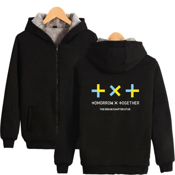 2019 TXT Concert The Dream Chapter Star Album Thick Warm Zipper Hooded Sweatshirt TOMORROW X TOGETHER High Quality Clothes
2019 TXT Concert The Dream Chapter Star Album Thick Warm Zipper Hooded Sweatshirt TOMORROW X TOGETHER High Quality Clothes