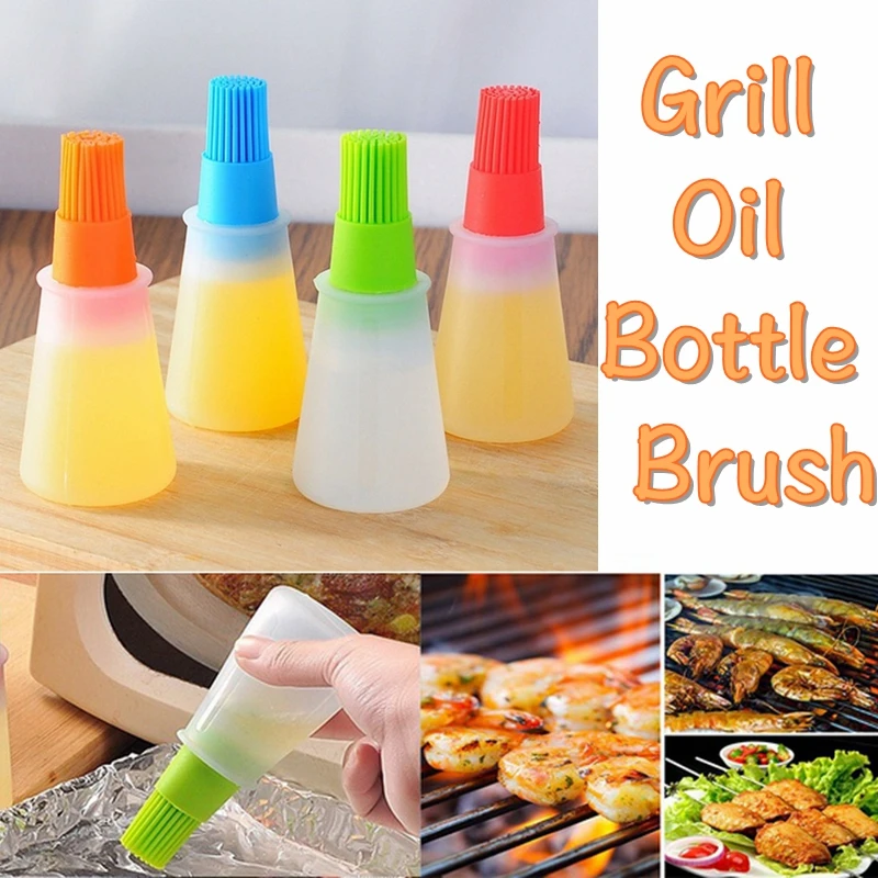 Silicone Oil Bottle Brush Baking BBQ Basting Brush Pastry Oil Brush Baking Honey Oil Storage Kitchen Accessories Barbecue Tool
Silicone Oil Bottle Brush Baking BBQ Basting Brush Pastry Oil Brush Baking Honey Oil Storage Kitchen Accessories Barbecue Tool