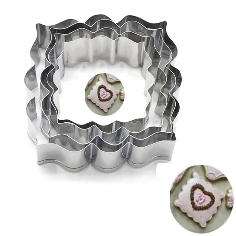 TTLIFE 4Pcs/Pack Blessing Stainless Steel Cookie Cutter cake Tools for Wedding Frame Shape Biscuit Chocolate Mold Stencil
TTLIFE 4Pcs/Pack Blessing Stainless Steel Cookie Cutter cake Tools for Wedding Frame Shape Biscuit Chocolate Mold Stencil