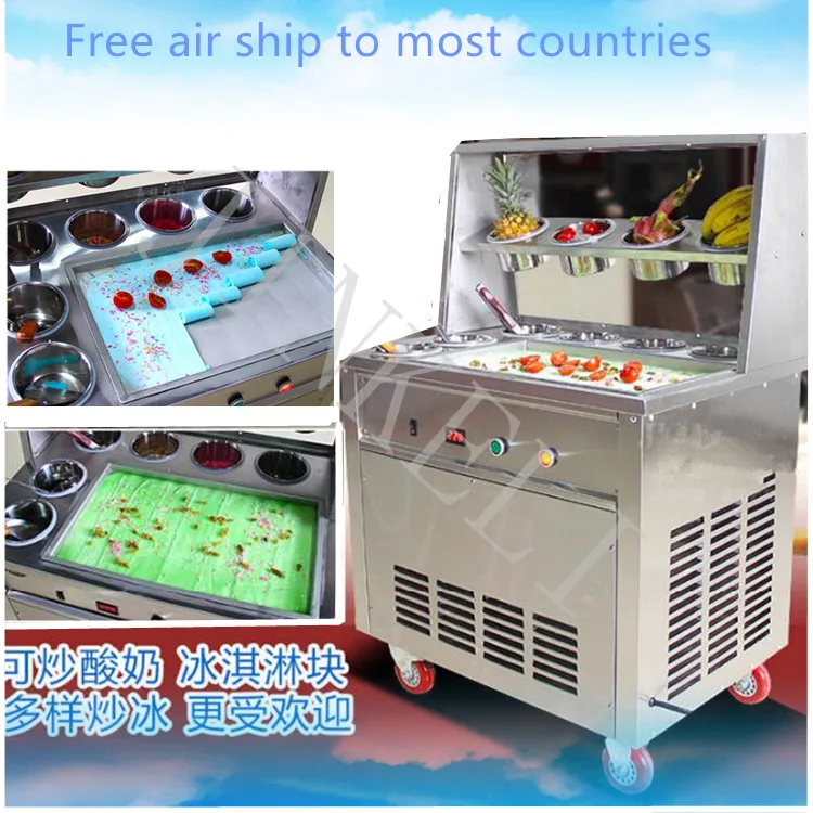 50CM Single Pan 10 barrels R410 1600W Fried Ice Cream Roll Machine Commercial Fried Milk Yogurt Machine, Ice Cream Maker
50CM Single Pan 10 barrels R410 1600W Fried Ice Cream Roll Machine Commercial Fried Milk Yogurt Machine, Ice Cream Maker