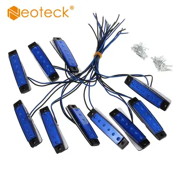 Neoteck 10 Pcs Blue 12V 6 LED Side Marker Indicators Lights Lamp Fit For Truck Trailer Bus Lorry
Neoteck 10 Pcs Blue 12V 6 LED Side Marker Indicators Lights Lamp Fit For Truck Trailer Bus Lorry