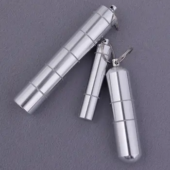 Aluminum Pill Case Keychain Waterproof Capsule Shape Pocket Pill Holder Container Delicate Seal Medicine Organizer Box
Aluminum Pill Case Keychain Waterproof Capsule Shape Pocket Pill Holder Container Delicate Seal Medicine Organizer Box