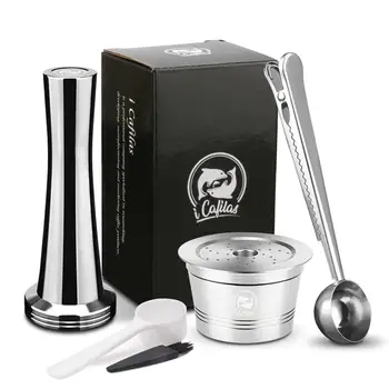 Coffee Capsule Tampers Set Reusable Compatible with Capsule Coffee Machine Stainless Steel Espresso Refillable Capsule 20E
Coffee Capsule Tampers Set Reusable Compatible with Capsule Coffee Machine Stainless Steel Espresso Refillable Capsule 20E