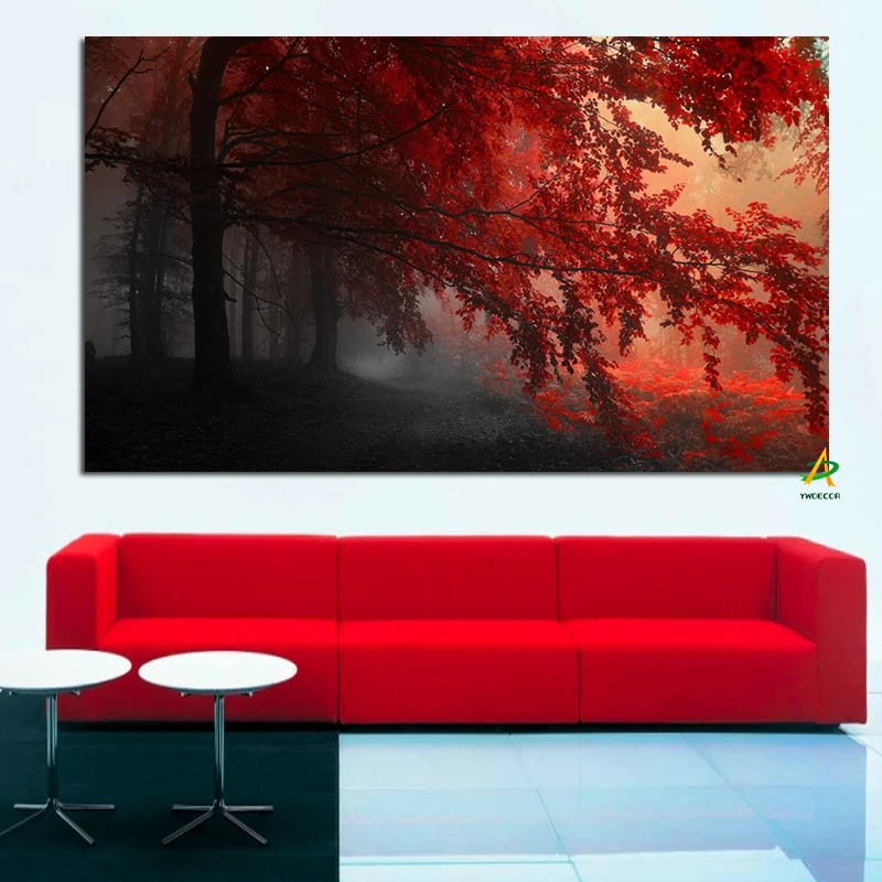 Nordic Big size Morning Maple Leaf Forest Posters and Prints Modern Landscape Canvas Painting Wall Art Picture Living Room Decor
Nordic Big size Morning Maple Leaf Forest Posters and Prints Modern Landscape Canvas Painting Wall Art Picture Living Room Decor