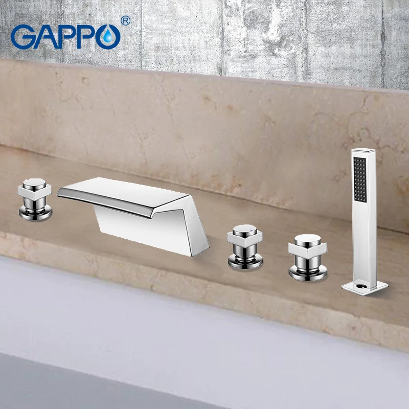 

GAPPO Bathtub Faucet chrome faucet taps mixer waterfall bathroom bathtub mixer shower faucet mixers deck mount