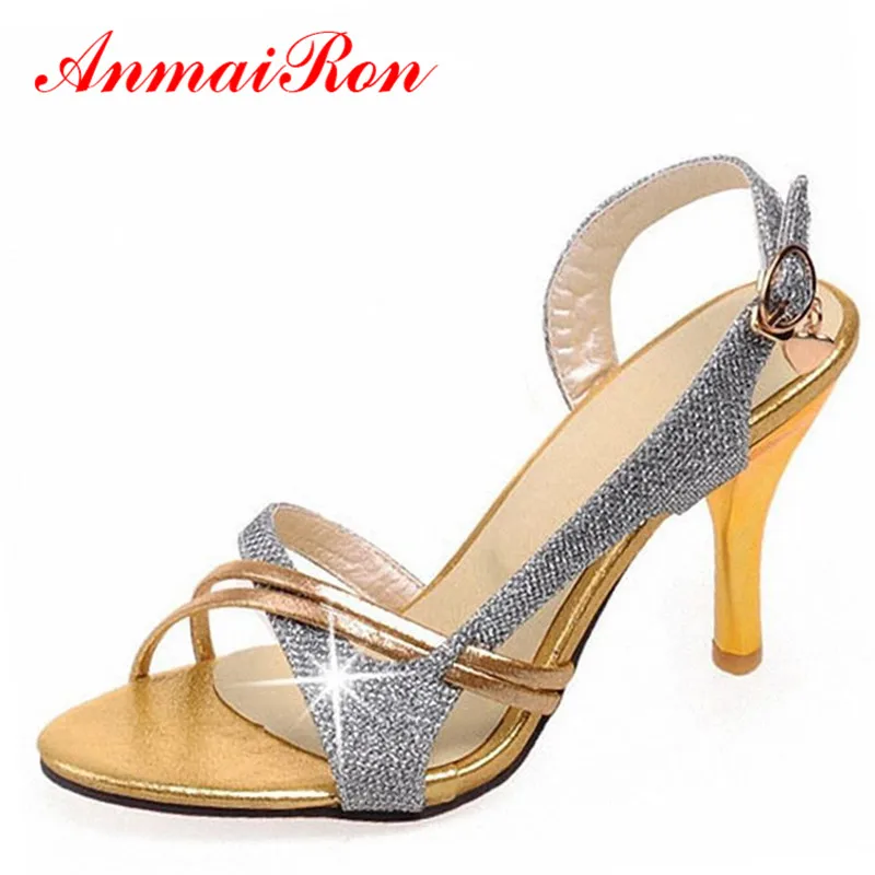 ANMAIRON High Heels Sandals for Women Summer Wedding Shoes Woman Gold Yellow Silver Bling Women Shoes Glitter Gladiator Sandals ANMAIRON High Heels Sandals for Women Summer Wedding Shoes Woman Gold Yellow Silver Bling Women Shoes Glitter Gladiator Sandals<br><br>Aliexpress