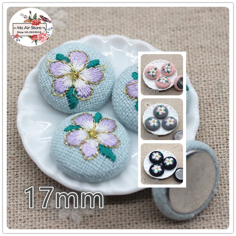 10pcs embroidery camellia flower Flatback Fabric Covered round Buttons Home Garden Crafts Cabochon Scrapbooking DIY craft 17mm
10pcs embroidery camellia flower Flatback Fabric Covered round Buttons Home Garden Crafts Cabochon Scrapbooking DIY craft 17mm