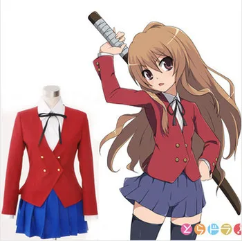 Japanese Anime TIGER DRAGON Toradora Aisaka Taiga Cosplay Costume sexy salior halloween costumes for women School Uniform
Japanese Anime TIGER DRAGON Toradora Aisaka Taiga Cosplay Costume sexy salior halloween costumes for women School Uniform