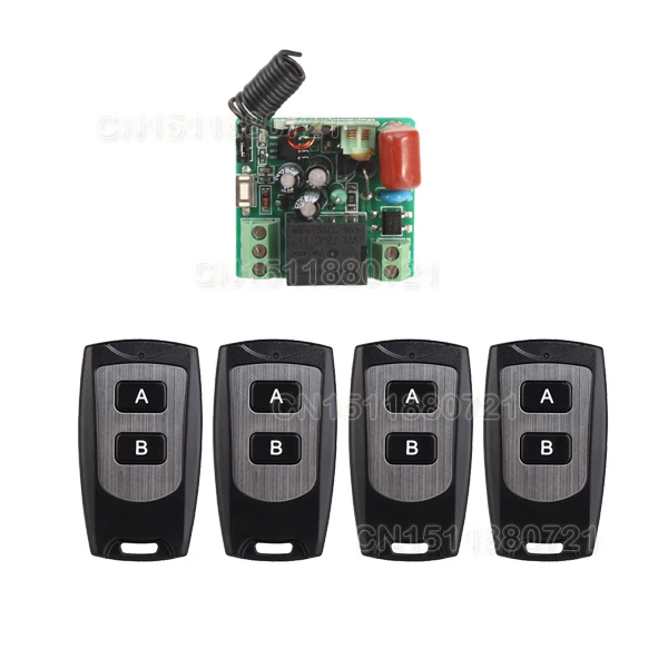 smart home New 220V 10A 1 Channel Wireless Relay Remote Control Light Switch RF Mini Receiver With 4pcs Transmitter
smart home New 220V 10A 1 Channel Wireless Relay Remote Control Light Switch RF Mini Receiver With 4pcs Transmitter