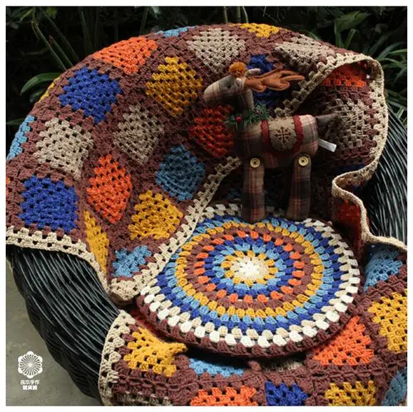HOT Hand Crochet Round 45X45CM Cushion Futon Cushion Chair Cushion pastoral Colorful Yoga Pads Without the Core
HOT Hand Crochet Round 45X45CM Cushion Futon Cushion Chair Cushion pastoral Colorful Yoga Pads Without the Core
