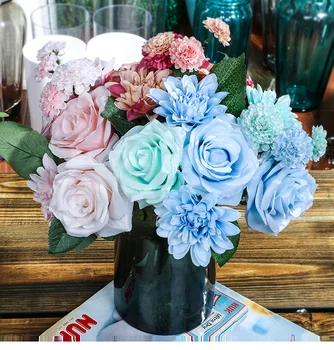 2019 Beauty Rose Carnation Artificial Silk Flowers Small Bouquet Flores Home Party Spring Wedding Decoration Mariage Fake Flower
2019 Beauty Rose Carnation Artificial Silk Flowers Small Bouquet Flores Home Party Spring Wedding Decoration Mariage Fake Flower