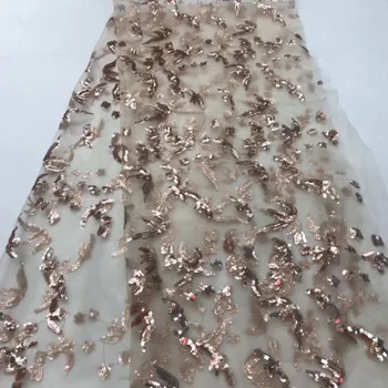 NEW African Lace Fabric, French Sequins Net Lace Noble Gold Sequins Fabrics High Quality African Black Tulle Sequins Lace Fabric
NEW African Lace Fabric, French Sequins Net Lace Noble Gold Sequins Fabrics High Quality African Black Tulle Sequins Lace Fabric