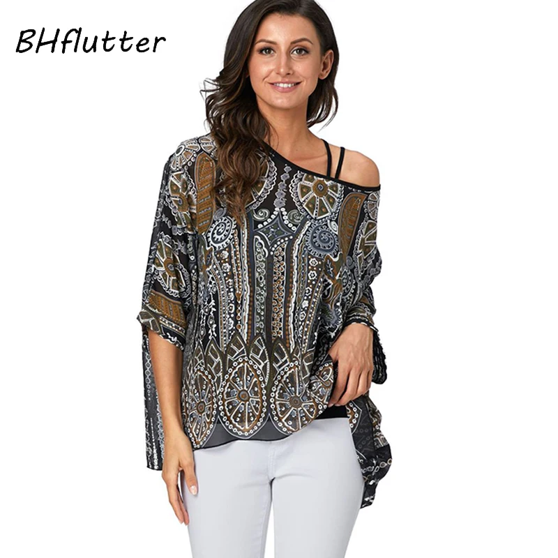 BHflutter Chic Snake Print Blouse Women Fashion Sexy Off Shoulder Summer Tops Batwing Casual Chiffon Blouses Shirts Blusas Mujer
BHflutter Chic Snake Print Blouse Women Fashion Sexy Off Shoulder Summer Tops Batwing Casual Chiffon Blouses Shirts Blusas Mujer