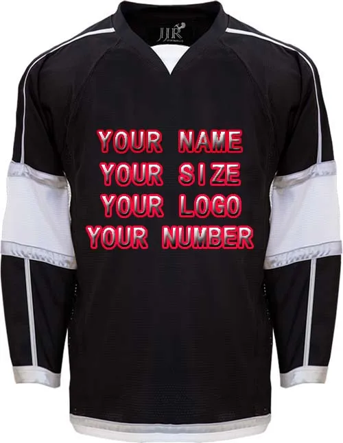 Image Custom Any ICE Hockey Jerseys Any logo Name Number White Red Sewn On XXS 6XL Embroidery Jersey Wholesale China Free Shipping