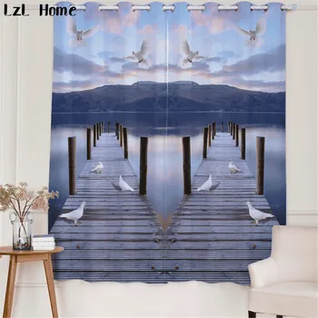 LzL Home wooden bridges scenic pattern window curtains for Bedroom 3d white pigeons blackout cortinas elegant Home Decoration
LzL Home wooden bridges scenic pattern window curtains for Bedroom 3d white pigeons blackout cortinas elegant Home Decoration