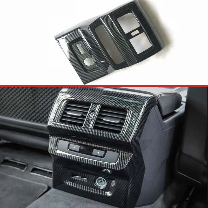 Car Carbon Fiber Black Armrest Box Rear Air Conditioning Vent Outlet Cover Trim Decorative Fit for Audi Q5 FY 2018 2019
Car Carbon Fiber Black Armrest Box Rear Air Conditioning Vent Outlet Cover Trim Decorative Fit for Audi Q5 FY 2018 2019