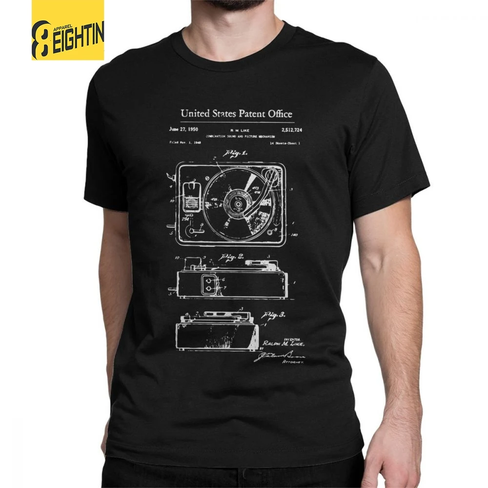 Man T Shirt Old Record Player T-Shirt Patent Music Dj Vinyl Vintage Short Sleeve Tee Shirt O Neck Clothes Cotton Summer
Man T Shirt Old Record Player T-Shirt Patent Music Dj Vinyl Vintage Short Sleeve Tee Shirt O Neck Clothes Cotton Summer