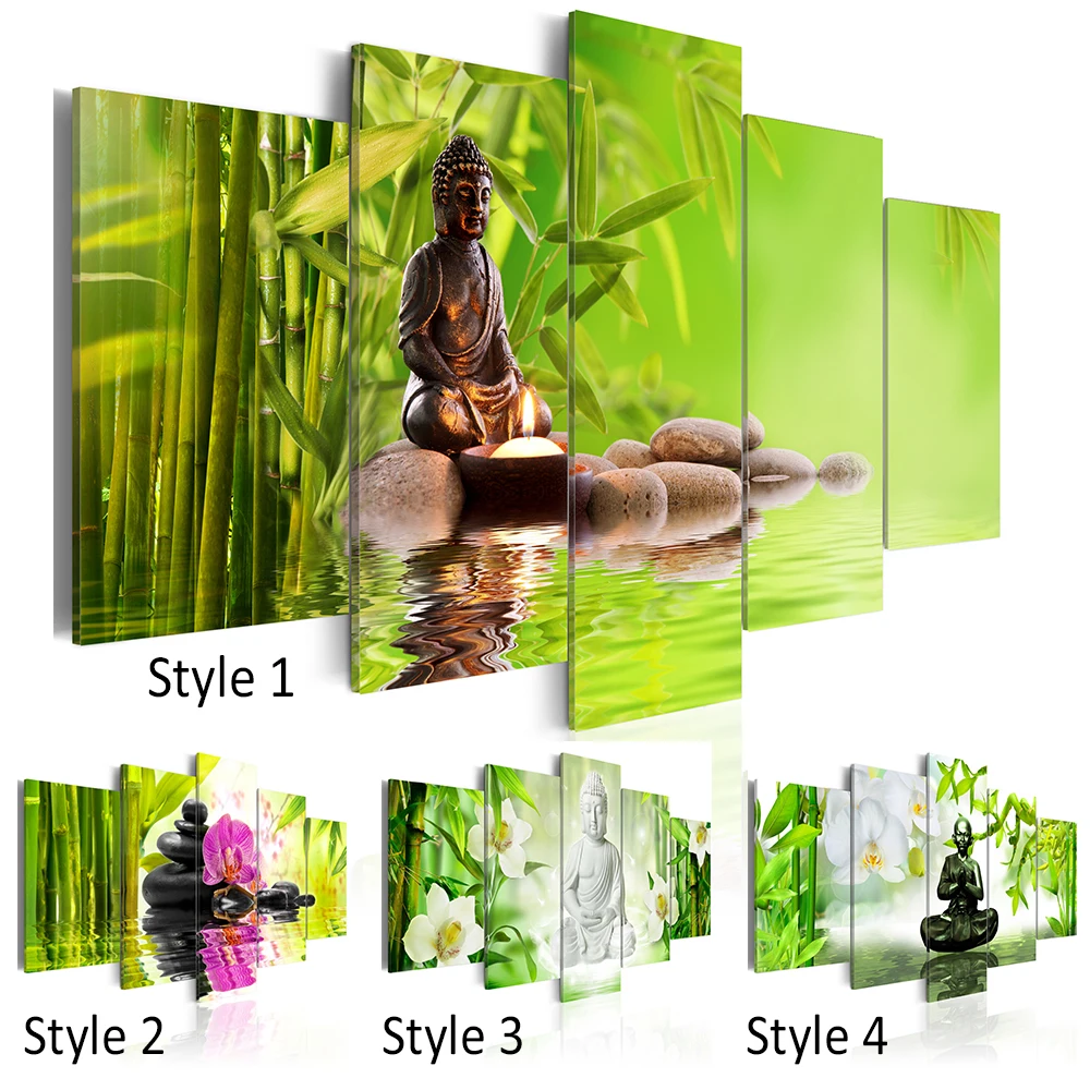 5 Panel Buddha Wall Art Oil Painting Spa Stone Bamboo Orchid Home Decoration Canvas Prints Pictures for Living Room( No Frame )
5 Panel Buddha Wall Art Oil Painting Spa Stone Bamboo Orchid Home Decoration Canvas Prints Pictures for Living Room( No Frame )