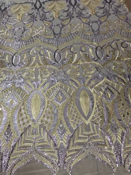 Latest sequins African Laces L-42062 Bridal Tulle Fabric with sequins for party dress
Latest sequins African Laces L-42062 Bridal Tulle Fabric with sequins for party dress