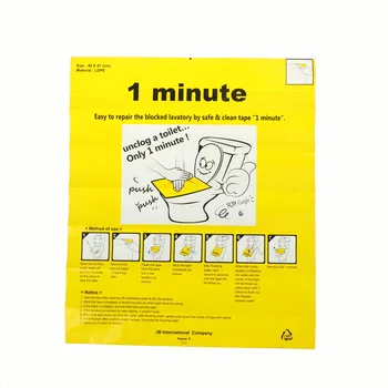 1pc Toilet Dredge Paste Toilet Sticker Toilet Disposable Sticker Plunger Dredge Easy Fix Clogged Film
1pc Toilet Dredge Paste Toilet Sticker Toilet Disposable Sticker Plunger Dredge Easy Fix Clogged Film