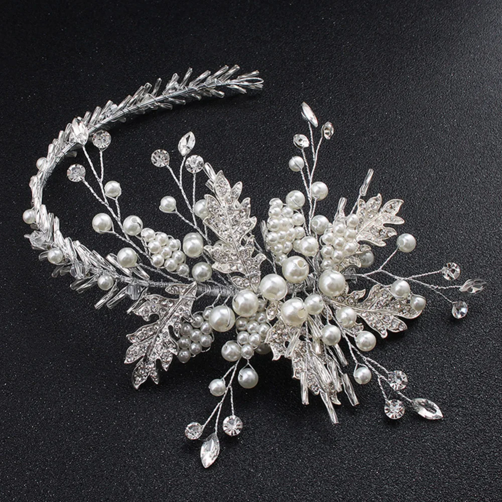 New Handmade Wedding Bridal Party Headpiece Pearl Rhinestone Tiara Women Flower Headband Hair Bands Headwear Accessories Fashion
New Handmade Wedding Bridal Party Headpiece Pearl Rhinestone Tiara Women Flower Headband Hair Bands Headwear Accessories Fashion