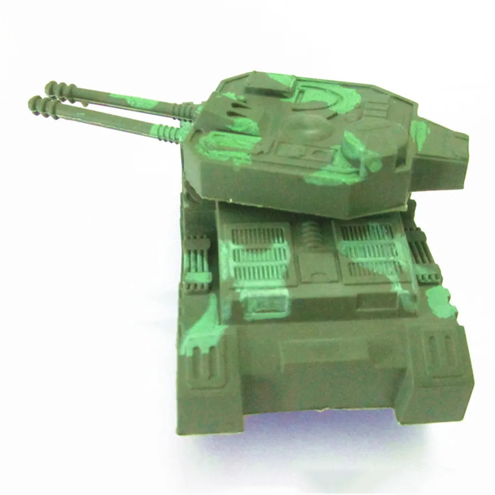 Green Tank Cannon Model Miniature 3D Toys Hobbies Kids Educational Gift IAEX-ca 