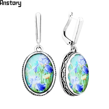 Oval Acrylic Daffodil Rose Flower Earrings Vintage Earrings For Women Antique Silver Plated Jewelry TE486
Oval Acrylic Daffodil Rose Flower Earrings Vintage Earrings For Women Antique Silver Plated Jewelry TE486