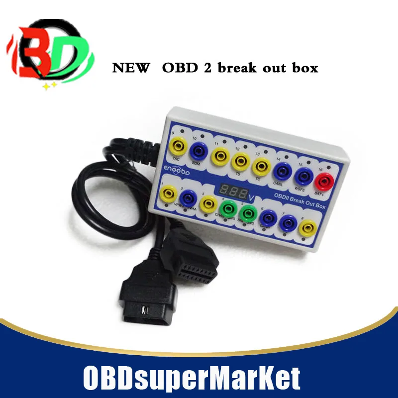 OBD2 Break Out Box Car Protocol Detector Auto Can Test Box Auto Connector Car-detector OBD II Breakout Box
OBD2 Break Out Box Car Protocol Detector Auto Can Test Box Auto Connector Car-detector OBD II Breakout Box