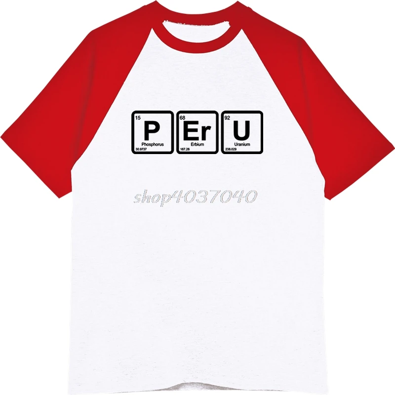 Men Fashion Summe Hip Hop Raglan Sleeve T-Shirt Homme Peru Shirt Peru Chemical Elements Casual Tops Tshirts Harajuku Streetwear
Men Fashion Summe Hip Hop Raglan Sleeve T-Shirt Homme Peru Shirt Peru Chemical Elements Casual Tops Tshirts Harajuku Streetwear