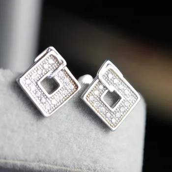 silver wholesale 925 Sterling Silver Earrings female old silversmith manual inlaid Swiss drilling Square Earrings
silver wholesale 925 Sterling Silver Earrings female old silversmith manual inlaid Swiss drilling Square Earrings