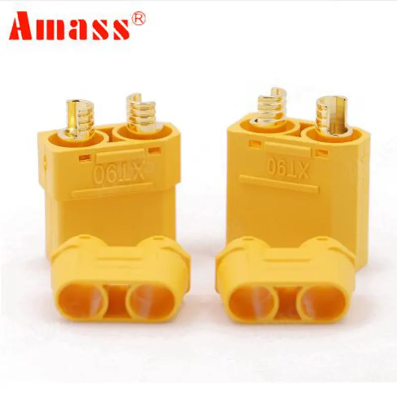 2 pairs XT90 Connector plug Male / Female Gold Plated Banana Plug for Battery Quadcopter multicopter High Quality
2 pairs XT90 Connector plug Male / Female Gold Plated Banana Plug for Battery Quadcopter multicopter High Quality