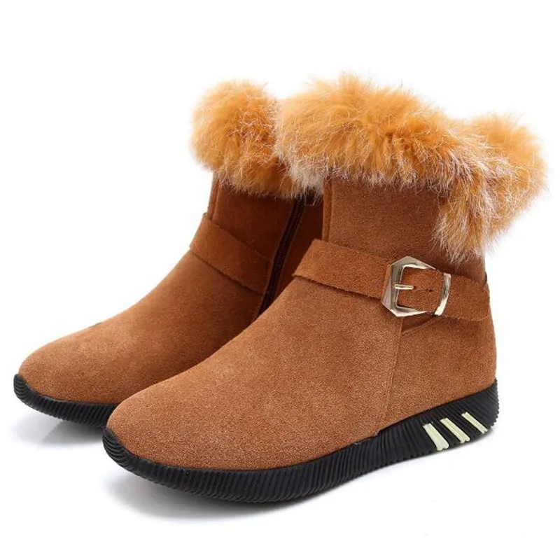 2018 New Winter Rabbit Hair Matte Cowhide Leather Boots Warm Comfort Snow Boots Non-slip Flat Boots Women Boots Shoes Size 33-43
2018 New Winter Rabbit Hair Matte Cowhide Leather Boots Warm Comfort Snow Boots Non-slip Flat Boots Women Boots Shoes Size 33-43
