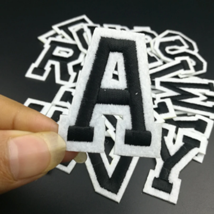 (26 English Letters can choose) Alphabet Embroidered Patches for Clothing DIY Stripes Applique Clothes Stickers Iron on Badges
(26 English Letters can choose) Alphabet Embroidered Patches for Clothing DIY Stripes Applique Clothes Stickers Iron on Badges