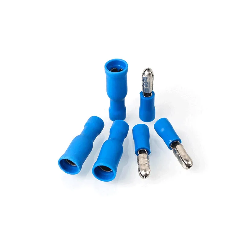 50pcs Blue Male Female Bullet Insulated Connector Crimp Terminals Wiring Cable Plug FRD2-156 FRD2.5-156 MPD2-156 MPD2.5-156 Hot
50pcs Blue Male Female Bullet Insulated Connector Crimp Terminals Wiring Cable Plug FRD2-156 FRD2.5-156 MPD2-156 MPD2.5-156 Hot