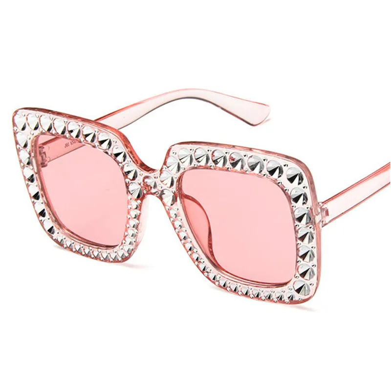 Vintage Oversize Square Sunglasses Women Luxury Metal Rivet Brand Design Shining Diamond Shades Sun Glasses 2018 Fashion FML
Vintage Oversize Square Sunglasses Women Luxury Metal Rivet Brand Design Shining Diamond Shades Sun Glasses 2018 Fashion FML