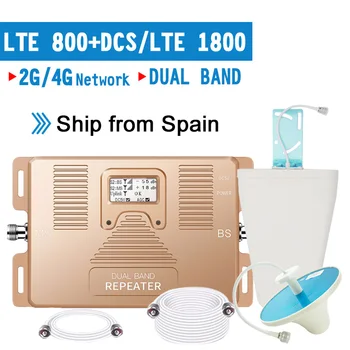 Smart 4G LTE 800 B20 LTE 1800 B3 Dual Band Cellular Signal Repeater 4G LTE Amplifier GSM 4G 800 1800 Moblie Booster Antenna Set
Smart 4G LTE 800 B20 LTE 1800 B3 Dual Band Cellular Signal Repeater 4G LTE Amplifier GSM 4G 800 1800 Moblie Booster Antenna Set