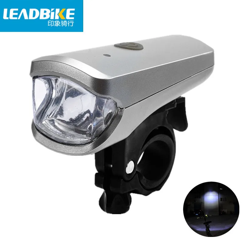 Leadbike Новый 2018 USB Перезаряжаемый светодиодный велосипедный передний светильник 3