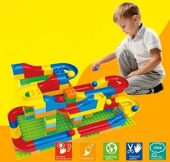 2017 Funny DIY Race Run Track Colorful Construction Balls Rolling Track Building Blocks Compatible LegoINGly Duploe 125PCS
2017 Funny DIY Race Run Track Colorful Construction Balls Rolling Track Building Blocks Compatible LegoINGly Duploe 125PCS