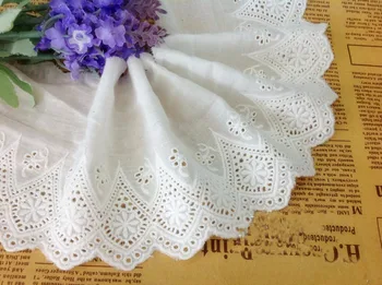 5 Yard / lot High quality 10cm cotton cloth laciness fabric DIY manual embroidery accessories white lace trim Cotton Lace for C
5 Yard / lot High quality 10cm cotton cloth laciness fabric DIY manual embroidery accessories white lace trim Cotton Lace for C