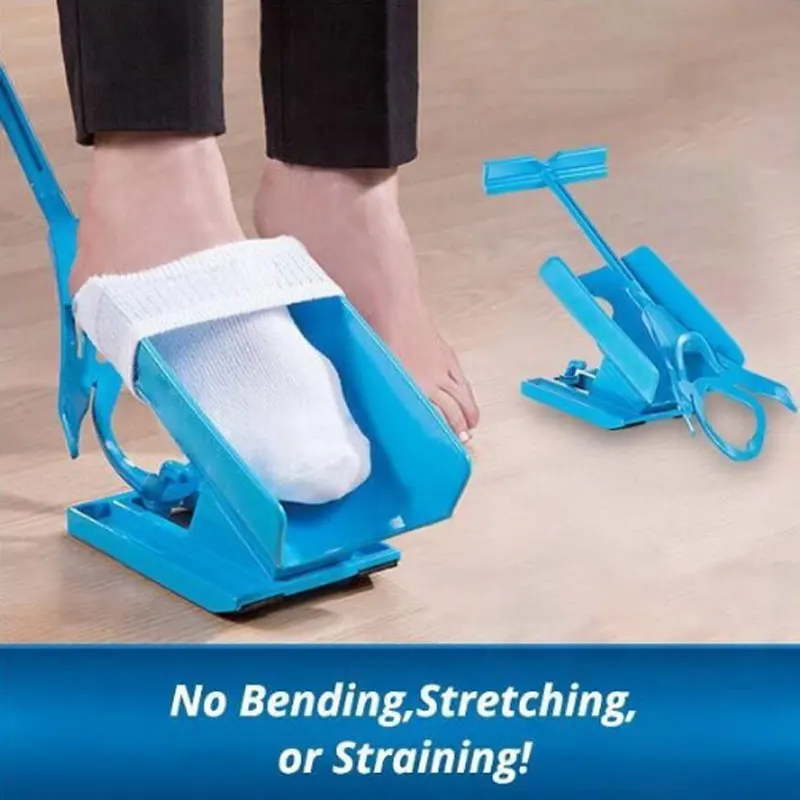 1pc Sock Slider Aid Blue Helper Kit Helps Put Socks On Off No Bending Shoe Horn Suitable For Socks
1pc Sock Slider Aid Blue Helper Kit Helps Put Socks On Off No Bending Shoe Horn Suitable For Socks