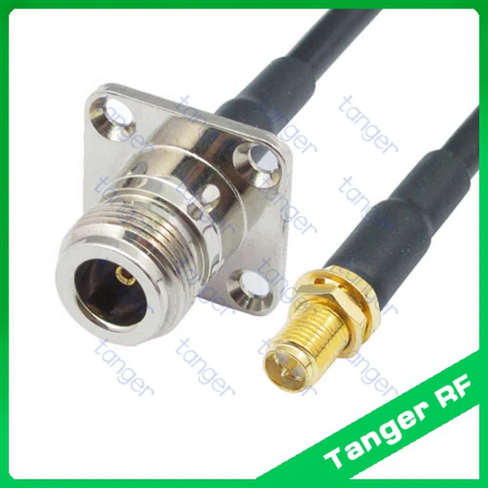 Hot sale N female jack 4 four hole panel to RP-SMA female connector straight RF RG58 Pigtail Jumper Coaxial Cable 40inch 100cm
Hot sale N female jack 4 four hole panel to RP-SMA female connector straight RF RG58 Pigtail Jumper Coaxial Cable 40inch 100cm