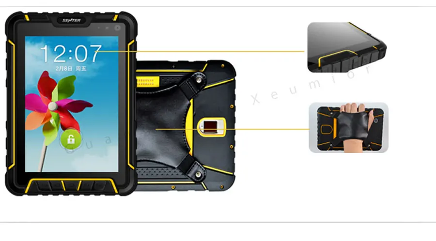 7" Rugged Android Tablet with 1D 2D Bar code Scanner Reader Handheld Industrial Computer PDA Scanner NFC RFID Tablet 11 SM-907(1)_08