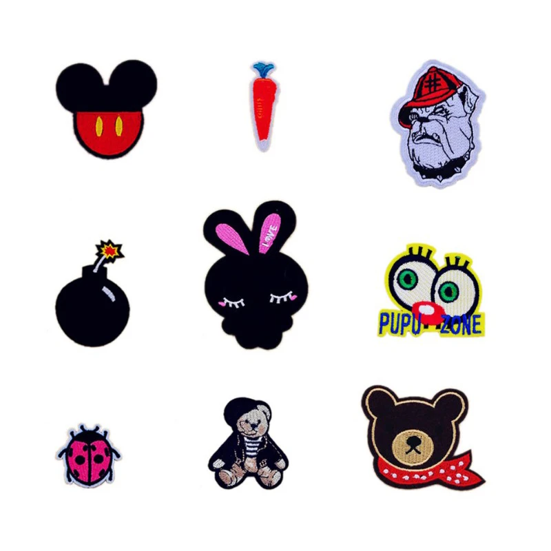 Lovely Rabbit Carrot Ladybug Bear Dog Bomb Patches Iron On Or Sew Fabric Sticker For Clothes Badge Embroidered Appliques DIY
Lovely Rabbit Carrot Ladybug Bear Dog Bomb Patches Iron On Or Sew Fabric Sticker For Clothes Badge Embroidered Appliques DIY