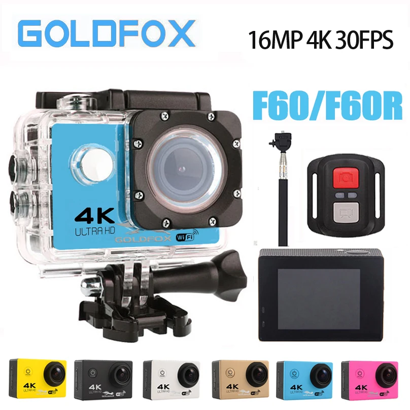 

Newest 4K WIFI Sport Action Camera Helmet Camcorder 16MP 170 Degree Wide Angle 2.0 LCD go Waterproof pro 30M Extreme Action Cam