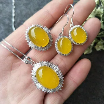 natural S925 yellow silver plated Ice Ring earrings necklace suits gift fine jewelry pendant women sweet lady agate
natural S925 yellow silver plated Ice Ring earrings necklace suits gift fine jewelry pendant women sweet lady agate